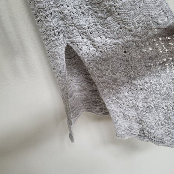 Freshman Long Cardigan Sweater Women Small Open Front Fall Winter Casual Crochet - Picture 6 of 10